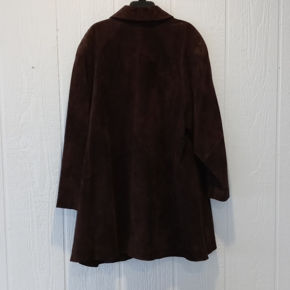 Talbots Dark Brown Suede Leather Jacket - Picture 4 of 8